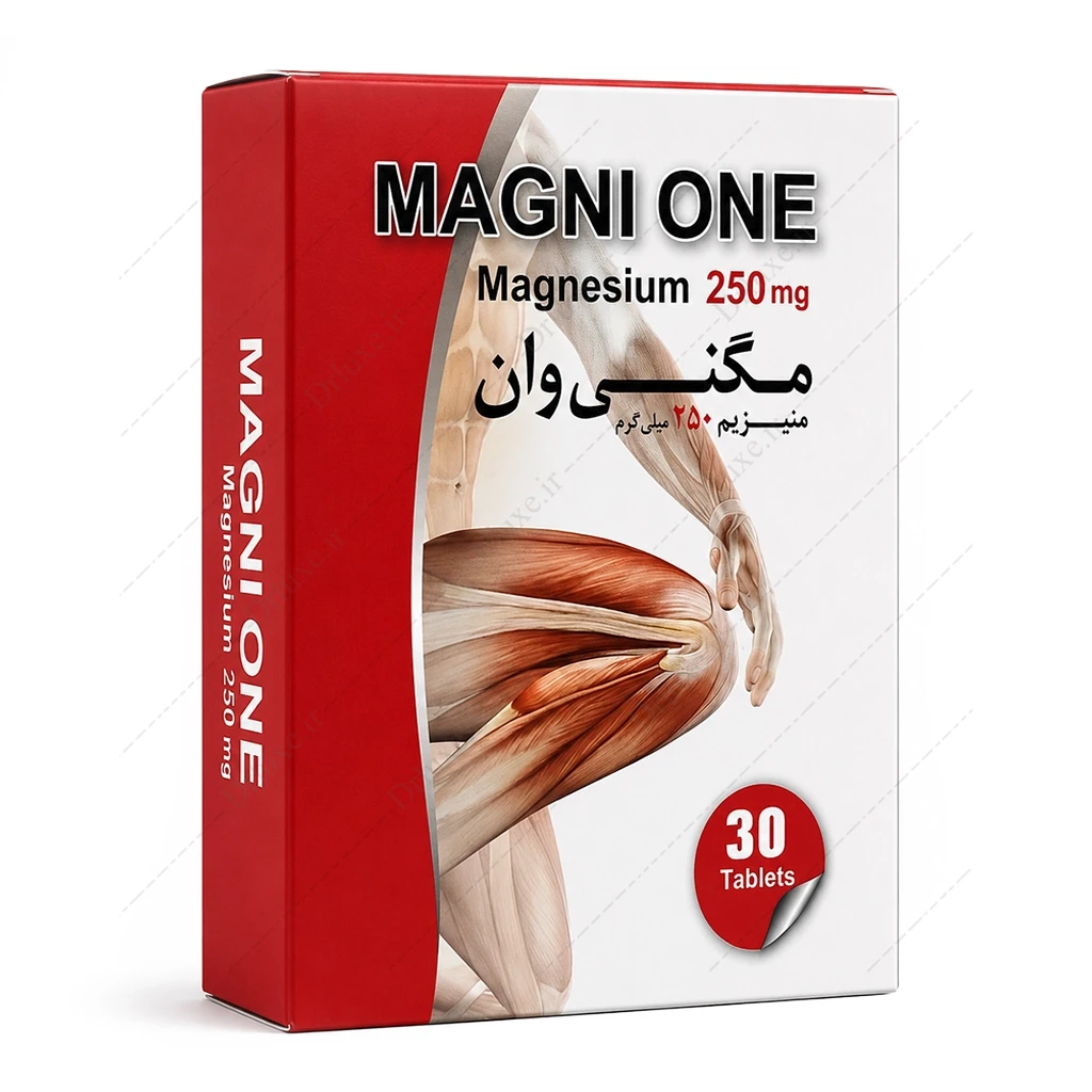 قیمت و خرید قرص منیزیم 250 میلی‌گرم المنتال مگنی وان دنیا دارو 30 عدد